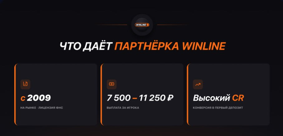 Пример карточек партнерской программы